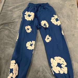 Blue denim tears sweatpants